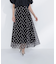 メッシュドットフレアスカート
