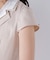 ダブルカラー開襟ワンピース