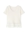 レースドッキングフリルカットソー