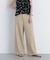 コットンブレンドワイドパンツ