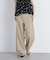 コットンブレンドワイドパンツ