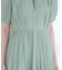 フロントボタンプリーツワンピース