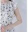 フラワープリントフリルワンピース