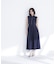 襟付きバイカラーステッチワンピース