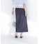 リネンブレンドナロースカート