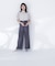 カットドビーハイネックブラウス