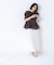 シアーペプラムブラウス半袖