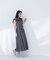 〈山本里菜さんコラボ〉リボンラッフルシャツワンピース