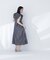 〈山本里菜さんコラボ〉リボンラッフルシャツワンピース