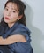 〈山本里菜さんコラボ〉リボンラッフルシャツワンピース