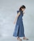 〈山本里菜さんコラボ〉リボンラッフルシャツワンピース