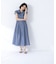 〈山本里菜さんコラボ〉リボンラッフルシャツワンピース