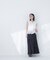 〈山本里菜さんコラボ〉ラッフル楊柳ペプラムブラウス