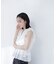 〈山本里菜さんコラボ〉ラッフル楊柳ペプラムブラウス