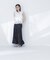 〈山本里菜さんコラボ〉ラッフル楊柳ペプラムブラウス