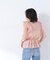 〈山本里菜さんコラボ〉ラッフル楊柳ペプラムブラウス