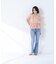〈山本里菜さんコラボ〉ラッフル楊柳ペプラムブラウス