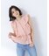 〈山本里菜さんコラボ〉ラッフル楊柳ペプラムブラウス