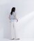 〈山本里菜さんコラボ〉ラッフル楊柳ペプラムブラウス