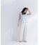 〈山本里菜さんコラボ〉ラッフル楊柳ペプラムブラウス
