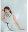 〈山本里菜さんコラボ〉レーストリミングカラーブラウス