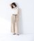 〈山本里菜さんコラボ〉レーストリミングカラーブラウス