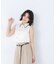 〈山本里菜さんコラボ〉レーストリミングカラーブラウス