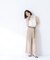 〈山本里菜さんコラボ〉レーストリミングカラーブラウス