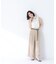〈山本里菜さんコラボ〉レーストリミングカラーブラウス