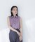 〈山本里菜さんコラボ〉レーストリミングカラーブラウス