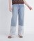 ヘムレースワイドデニムパンツ