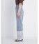 ヘムレースワイドデニムパンツ