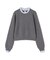 ストライプフリルネックニット 26AW