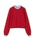 ストライプフリルネックニット 26AW