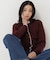 ＜EC限定カラー：ネイビー系＞＜ちょうど、いい服＞“それどこの？”褒められ配色カーディガン