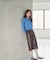 ＜EC限定カラー：ネイビー系＞＜ちょうど、いい服＞“それどこの？”褒められ配色カーディガン