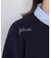 〈N.〉シャツカラーロゴ刺繍ニット