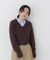＜EC限定カラー：ライトグリーン＞＜ちょうど、いい服＞品よく、ゆるく。スキッパーニット