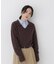 ＜EC限定カラー：ライトグリーン＞＜ちょうど、いい服＞品よく、ゆるく。スキッパーニット