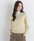 ＜EC限定カラー：ライトグリーン＞＜ちょうど、いい服＞品よく、ゆるく。スキッパーニット