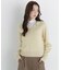 ＜EC限定カラー：ライトグリーン＞＜ちょうど、いい服＞品よく、ゆるく。スキッパーニット