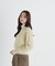 ＜EC限定カラー：ライトグリーン＞＜ちょうど、いい服＞品よく、ゆるく。スキッパーニット