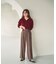 ＜EC限定カラー：ライトグリーン＞＜ちょうど、いい服＞品よく、ゆるく。スキッパーニット