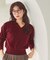 ＜EC限定カラー：ライトグリーン＞＜ちょうど、いい服＞品よく、ゆるく。スキッパーニット