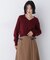 ＜EC限定カラー：ライトグリーン＞＜ちょうど、いい服＞品よく、ゆるく。スキッパーニット