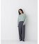＜EC限定カラー：ライトグリーン＞＜ちょうど、いい服＞品よく、ゆるく。スキッパーニット