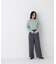 ＜EC限定カラー：ライトグリーン＞＜ちょうど、いい服＞品よく、ゆるく。スキッパーニット
