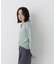 ＜EC限定カラー：ライトグリーン＞＜ちょうど、いい服＞品よく、ゆるく。スキッパーニット