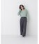 ＜EC限定カラー：ライトグリーン＞＜ちょうど、いい服＞品よく、ゆるく。スキッパーニット