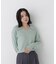 ＜EC限定カラー：ライトグリーン＞＜ちょうど、いい服＞品よく、ゆるく。スキッパーニット